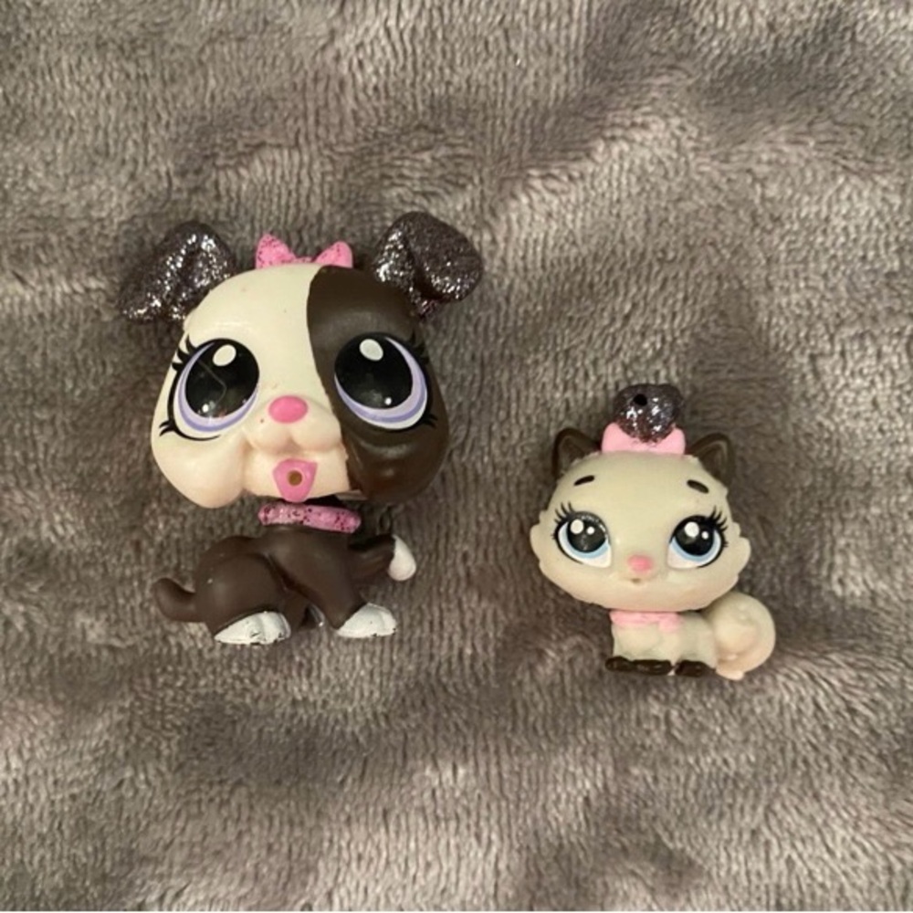 LPS Glitter Puppy Pets #4080 #4081